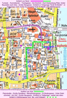 Karte für Anfahrt mit PKW